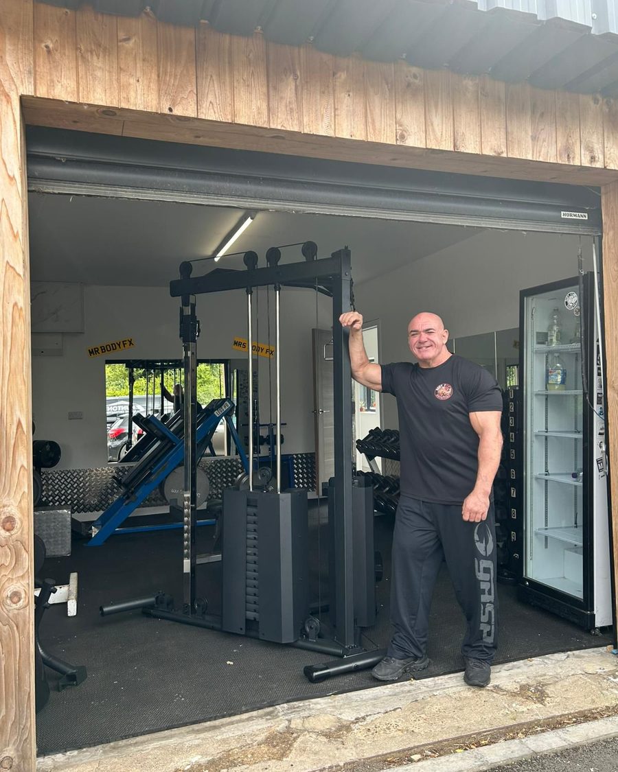 Steve Cart at the door of the Body FX gym