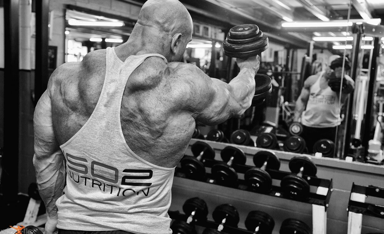 Steve Cart training in the gym